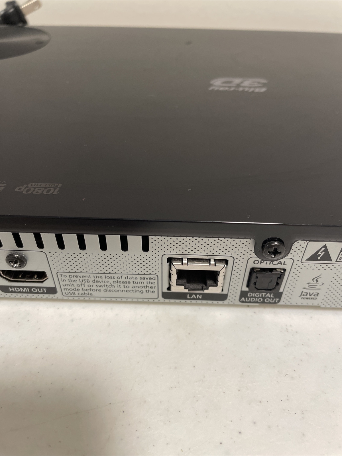 Samsung Bluray Disc Player 3D Blu Ray DVD BDH6500 Tested &Works No