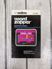 Word Zapper Instruction Booklet MANUAL ONLY for Atari 2600 - Free Shipping