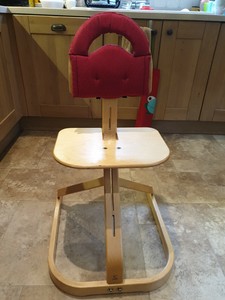 svan wooden high chair