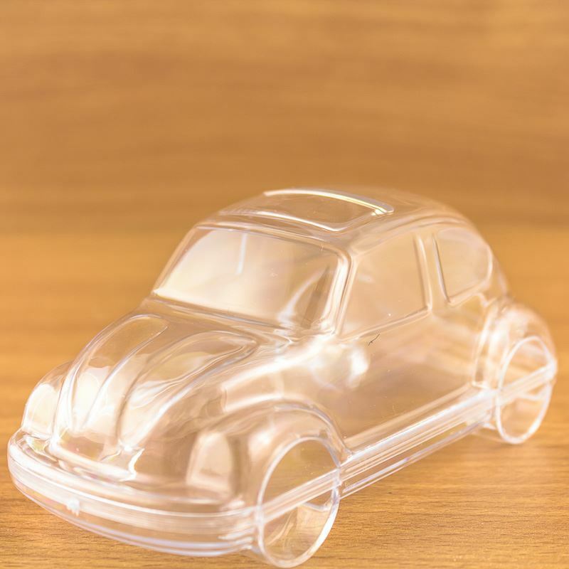 Car Shaped Fillable Transparent Plastic Container x20 Beetle Bug Herbie
