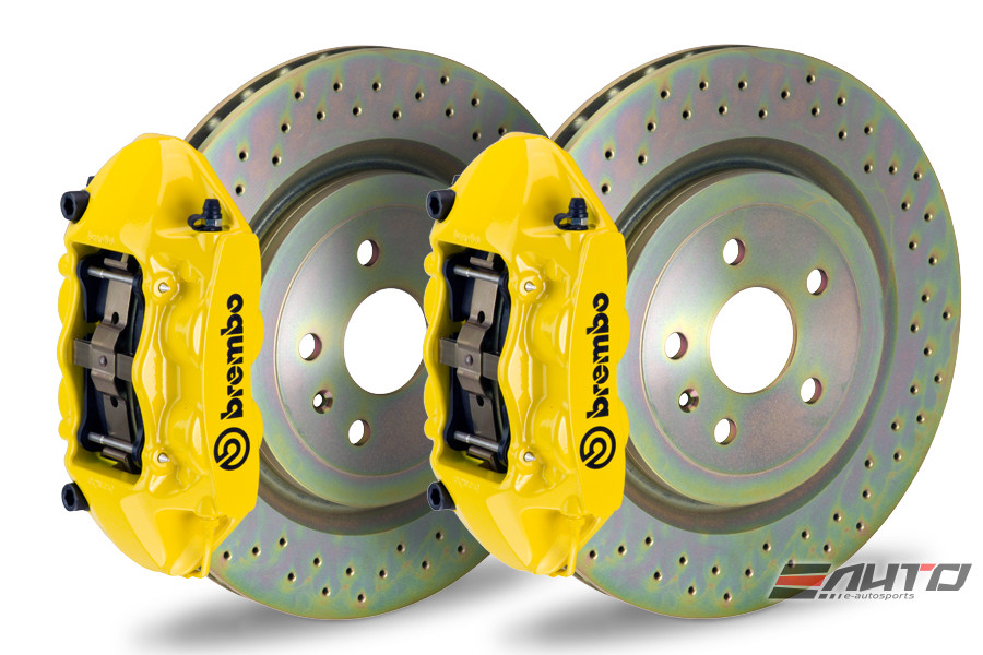 Brembo REAR GT Big Brake BBK 4piston Yellow 365x28 Drill Brembo REAR GT Big Brake BBK 4piston Yellow 365x28 Drill