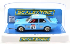 Scalextric "Oakcroft Garage" Ford Escort MKI DPR W/ Lights 1/32 Slot Car C4445