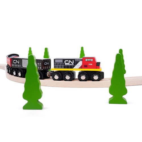 Bigjigs Rail Realistic CN Juego de Motor de Tren de Madera, Juego de Tren de Madera Accesorios - Imagen 5 de 9