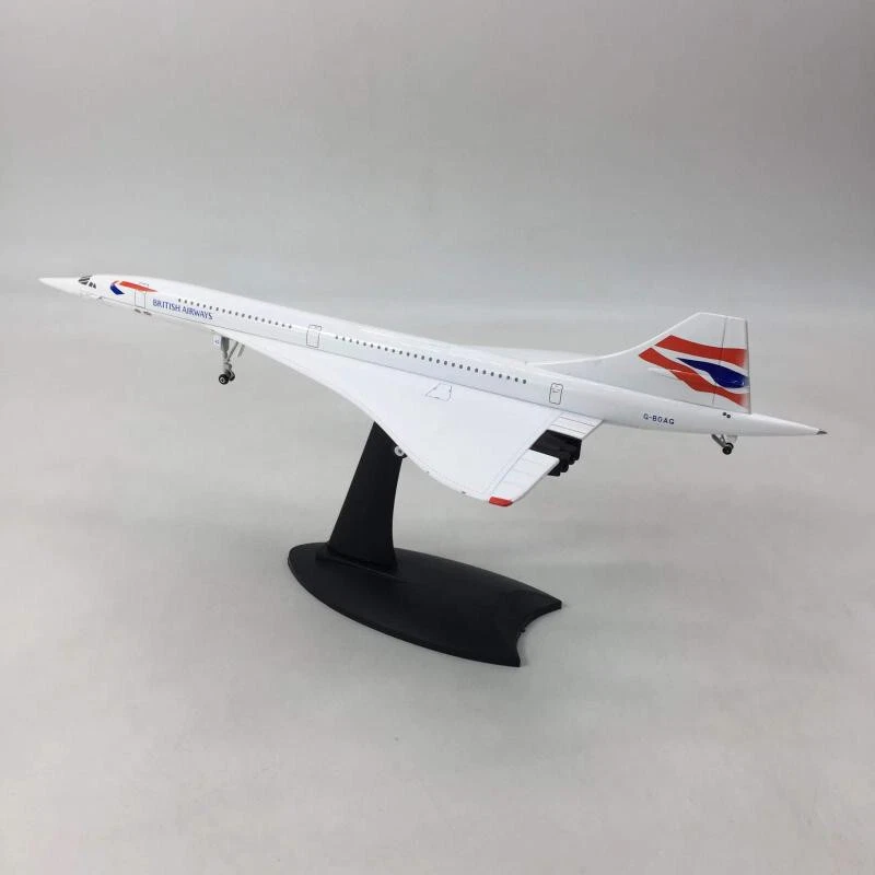 Avión supersónico Concorde 1:200 British Airways material de aleación modelo de avión Foto 2 de 4