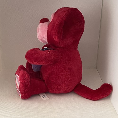 Russ Applause Red Valentine's Monkey Plush 12” Stuffed Animal With Purple Heart - Picture 3 of 11