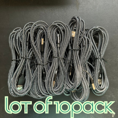 10X Lot 3/6/10FT Micro USB Fast Charger Cable For Samsung LG Charging Data Cord