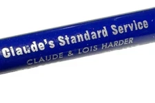 Vintage Fremont Nebraska Claude Harder Standard Oil Auto Service Gas Station Pen