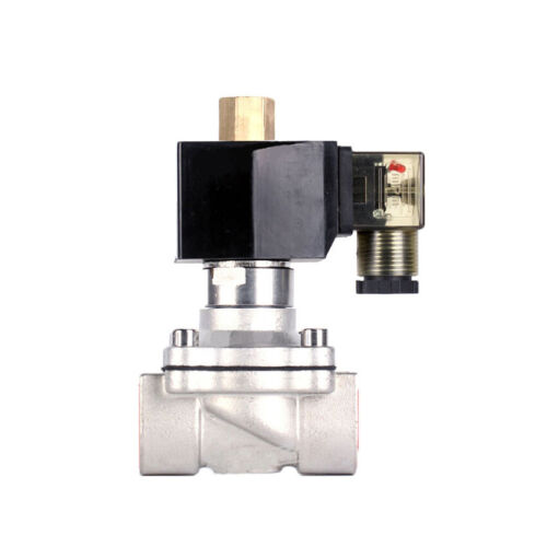 Magnetventil G1/4" 3/8" -2" 304 Edelstahl DC24V AC220V stromlos Offen bis 100°C - Bild 5 von 9