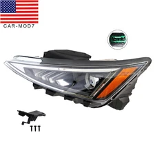 Headlight Assembly For 2019 2020 Hyundai Elantra Sedan Left Driver Side Halogen