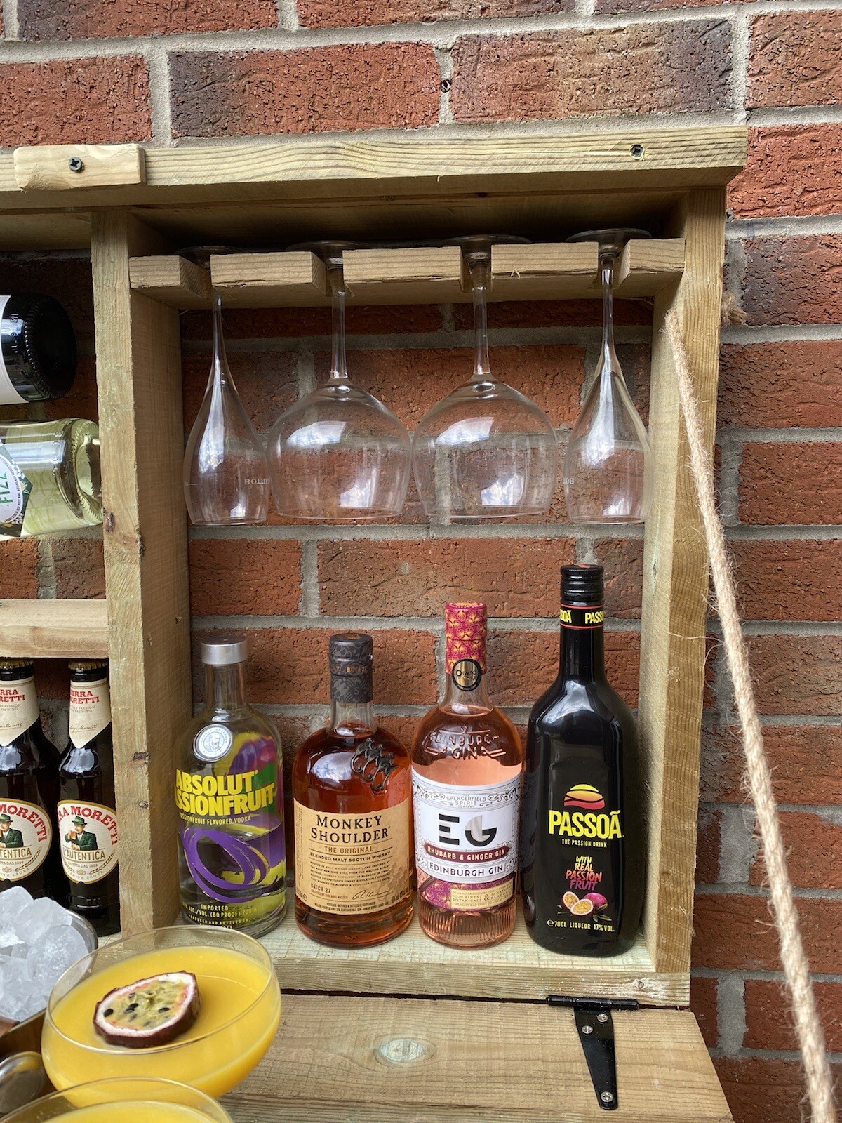 Wooden Garden Wall Gin Bar Decorative Rustic Fence Folding Timber eBay