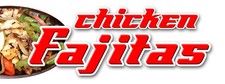 CHICKEN FAJITAS DECAL sticker beef steak mexican food tortillas salsa