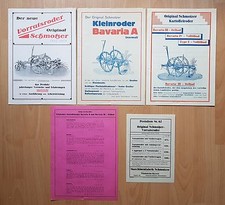 4 x Prospekte mit Preisliste SCHMOTZER 1936 Kartoffel Roder Bavaria  ( F16427