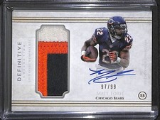 2015 Topps Definitive Patch Autograph #DAP-MF Matt Forte No 97 of 99