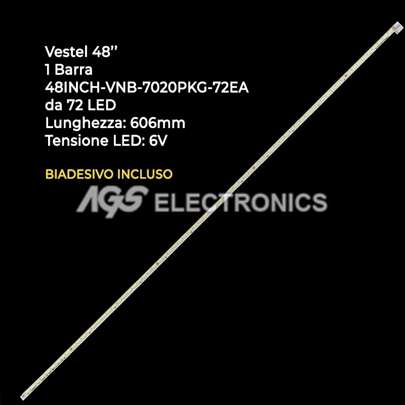 BAR 72 LED STRIP TV VESTEL 48INCH-VNB-7020PKG-72EA VES480UNVS2DM03