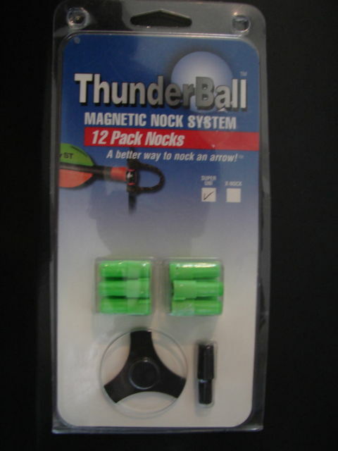 Thunderball Magnetico Nock Sistema Super Unisex 12 Pacco Di Verde Arco