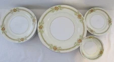 Vintage 21 Pc Set Meito Irving Dinner Salad Bread Plates & Dessert Bowls