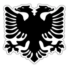 Albanian Eagle Flag Sticker Decal