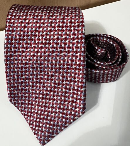Cravatta Brooks Brothers rossa/blu nuova - Foto 2 di 5