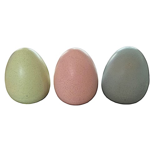 ACCUPOWER Ceramic Easter Egg Figurine 5.5” (set of 3) - Picture 2 of 5