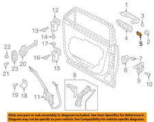 CHRYSLER OEM 15-22 Renegade Lock Hardware-Handle Base Gasket 68247278AA