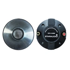 Dual 2000W 1.35" 34MM Titanium Compression Screw-On Horn Speaker Driver Tweeters