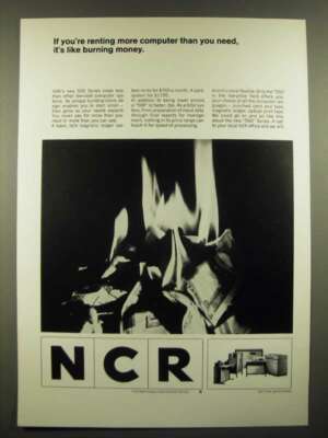 1966 NCR 500-Series Computer Ad - If You're Renting