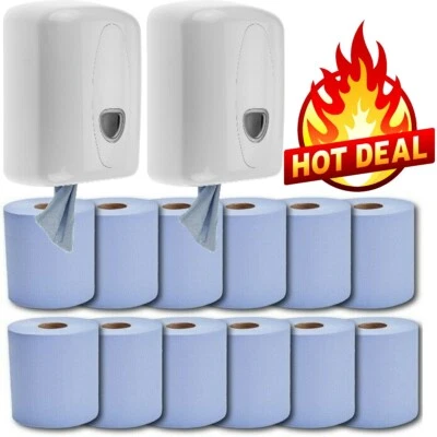 PHOENIX Blau Mittelzufuhr Wandspender mit 12 Rollen Mittelzufuhr blau Zugrolle