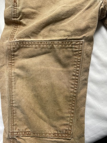Carhartt Overalls Youth Boys Brown Duck Canvas Double Knee Workwear Sz 5 - Picture 5 of 7