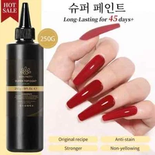250g Super Top Coat Professional Nail Art Soak Off Top Coat Long-lasting Polish