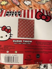 NEW Hello Kitty Cloud Throw Blanket Orange So Varsity 60" X 70" Fall/ Halloween