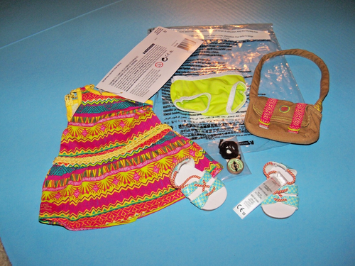 American Girl Lea Clark Meet / Tropical Outfit for Dolls RETIRED New in Bag - Picture 4 of 10