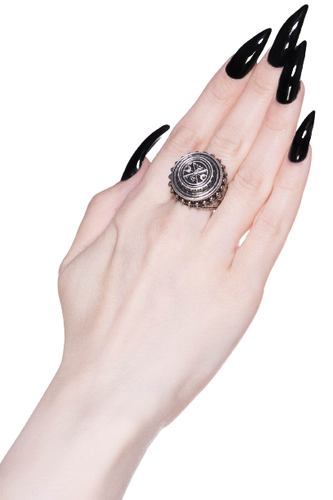 Killstar Murmur Sigil Totenkopf Aufwendig Gothic Punk Witchy Okkult Ring - Bild 2 von 3