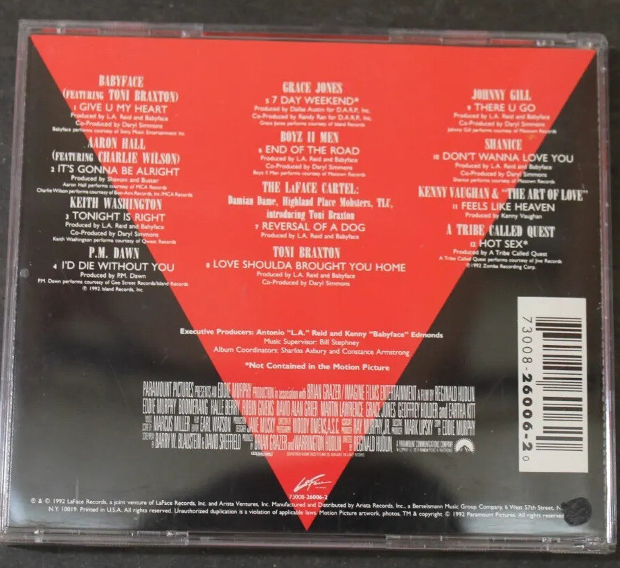 Boomerang: Original Soundtrack Album CD Various Artists - 1992 La