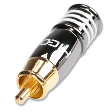 Hicon HI-CM07 Plug RCA Chrome Color (Neutral) Summer Cable RCA HI-CM07-NTL