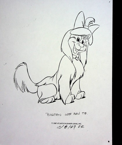 Pound Puppies & the Legend of Big Paw 1987 Original Production COPY MODEL SHEET - Picture 1 of 2