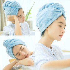 Ultra Absorbent Microfiber Hair Towel Quick Dry Anti Frizzy Luxury for Women US