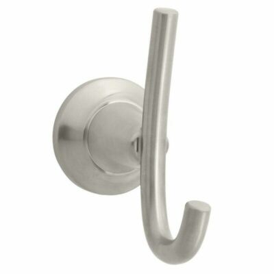 GLACIER BAY CONSTRUCTOR SINGLE ROBE HOOK, BRUSHED NICKEL *DISTRESSED PKG