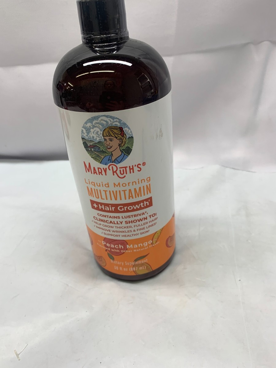 Mary Ruth's Peach Mango Women's Multivitamin Hair Growth 30oz - EXP 11/2025  | eBay