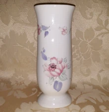 FTD "Especially For You" Floral Vase White with Pink Purple Green 1992