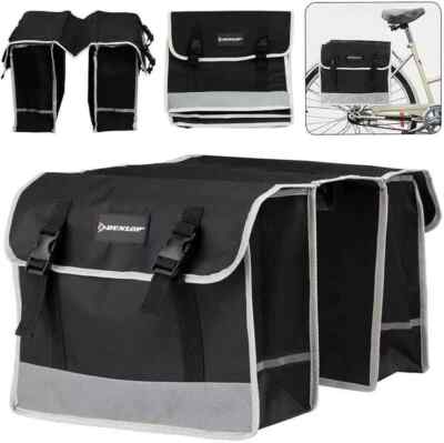 Dunlop wasserdichte Doppelgepäckträgertasche Fahrrad MTB Rücksitz Kofferraum Gepäckträger Pack