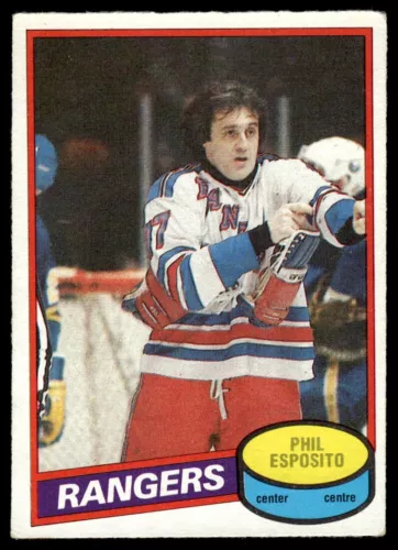 1980-81 O-Pee-Chee Phil Esposito New York Rangers #100