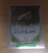 2014 Bowman Chrome BCAP-DR Daniel Robertson Auto Oakland Athletics