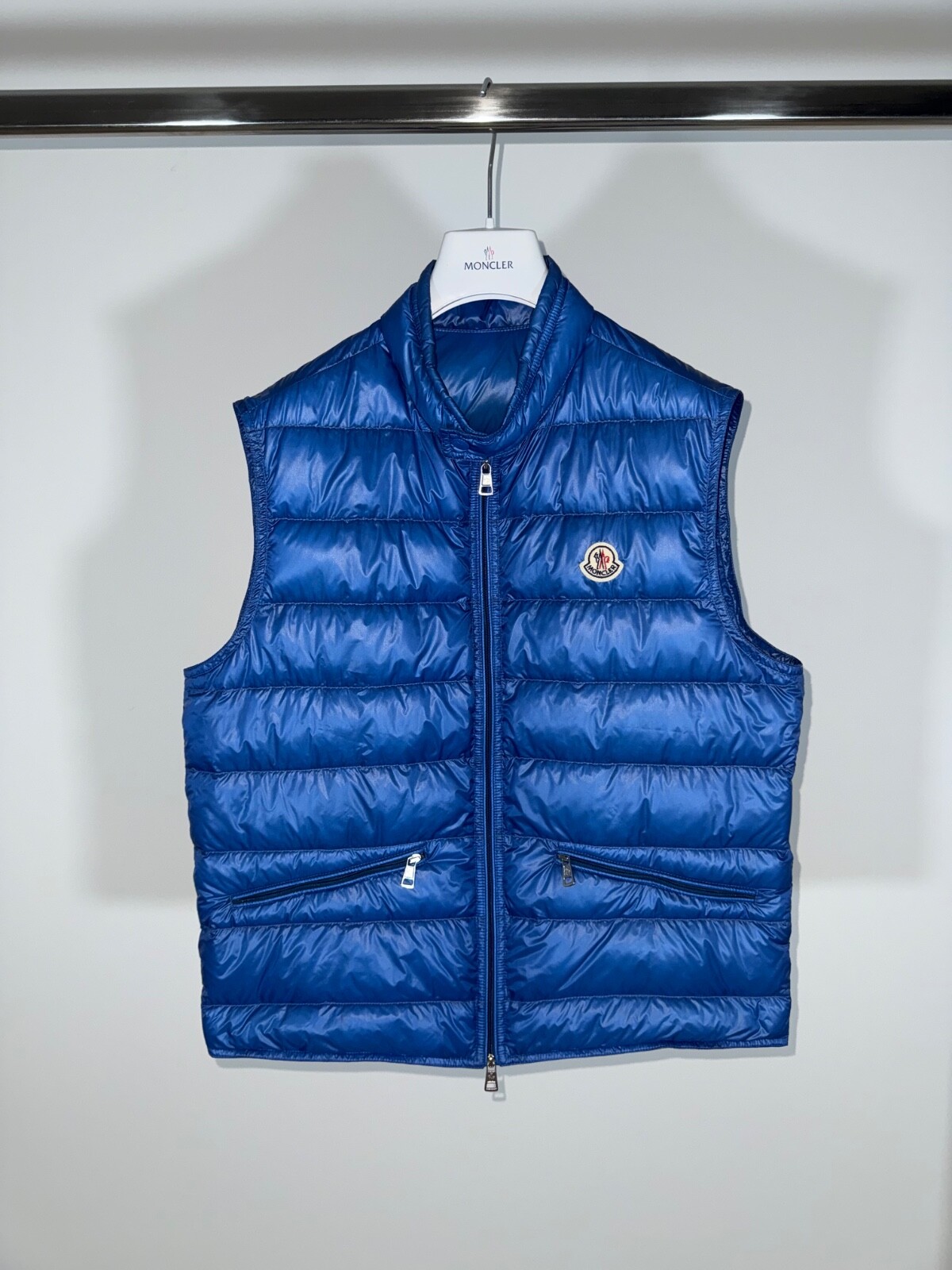 Moncler Gui Light Blue Gilet Vest Size 3 Medium