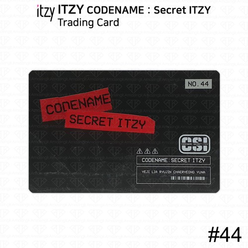 ITZY CSI Code Name Secret ITZY Trading Card Photocard Yeji Lia Ryujin Chaeryeong - Picture 100 of 108