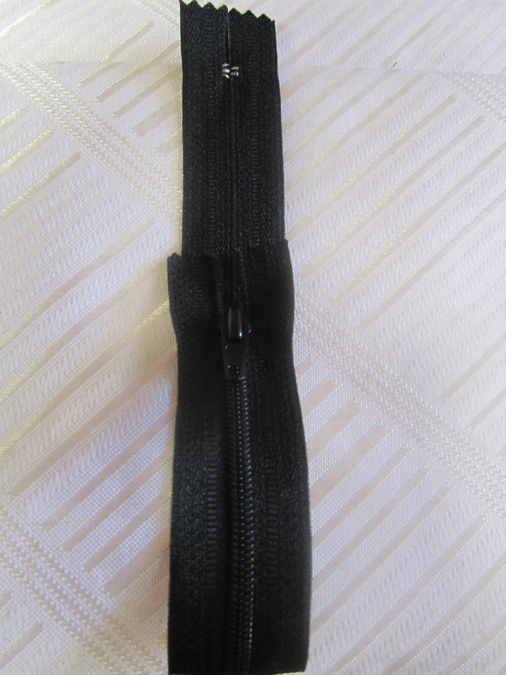 MARKENLOS (2,35 € / Stück) 2 Stück Reißverschlüsse für Hosen & Röcke Schwarz (1303