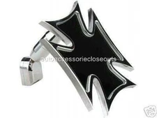 APC IRON CROSS BILLET ALUMINUM REAR VIEW MIRROR MALTESE UNIVERSAL HOT RAT ROD