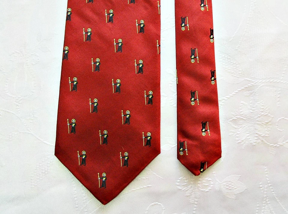 SUIZA-CORBATA CUELLO HOMBRE SEDA ROJA PAPILLON AUTÉNTICA VINTAGE Foto 2 de 4