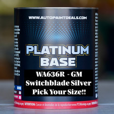 Gm Wa636r Switchblade Silver Metallic Urethane Basecoat Paint Pick Your Size Gm Wa636r Switchblade Silver Metallic Urethane Basecoat Paint Pick Your Size