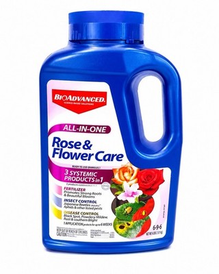 BIOADVANCED All-In-One Rose and Flower Care Granules - 4 Lb - 6-9-6 Flower Food