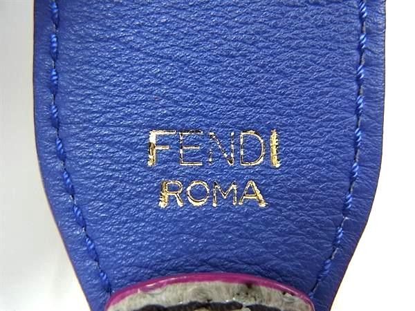 FENDI Python Shoulder Bag Gray Leather Used Excel… - image 4